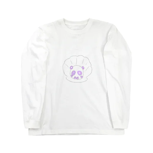 貝がらにぱんだ。 Long Sleeve T-Shirt