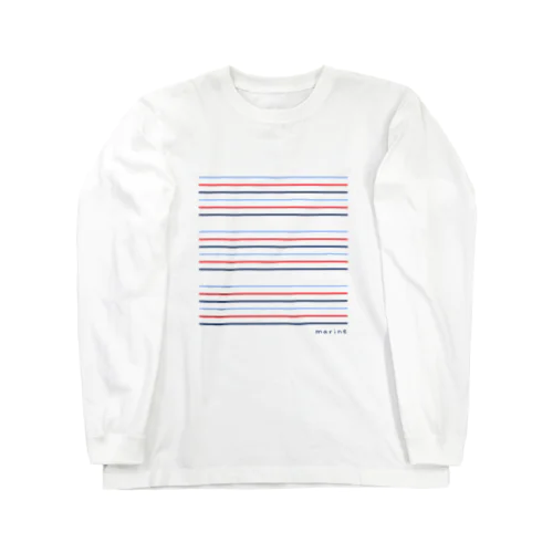 マリンボーダー柄 Long Sleeve T-Shirt