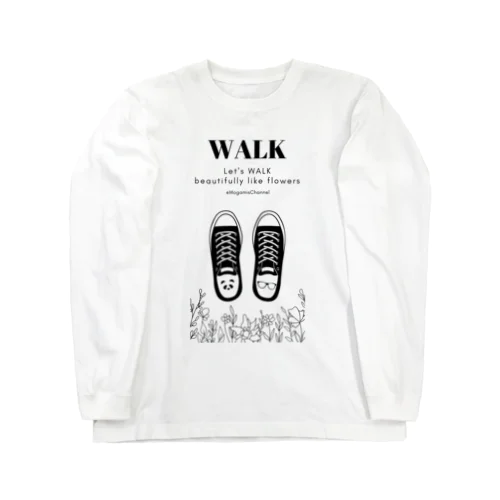 【2023'小さな勇者誕生記念】Let's WALK シリーズ(シロ) ロングスリーブTシャツ