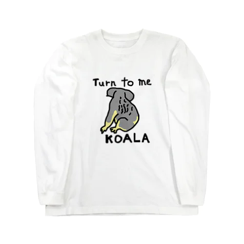 コアラの後ろ姿（Back view of koala） Long Sleeve T-Shirt