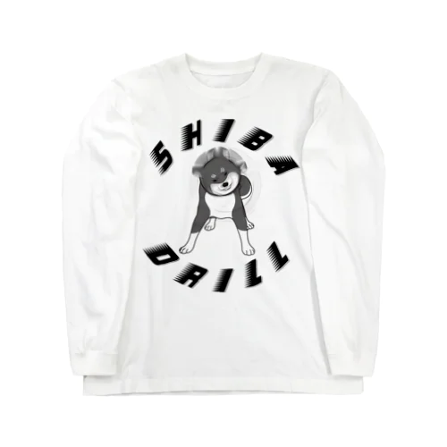 黒柴ドリル Long Sleeve T-Shirt