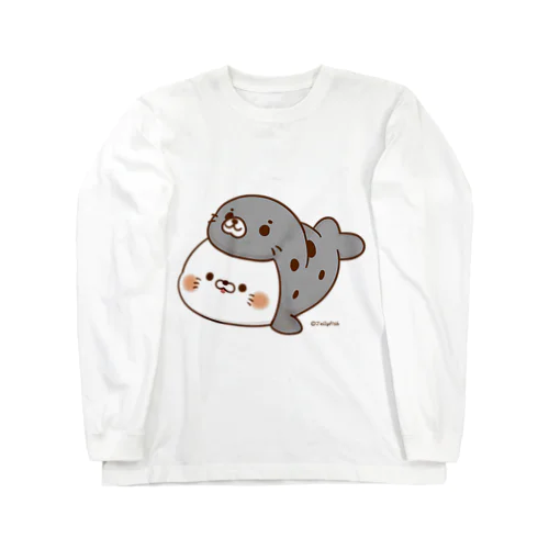 毒舌あざらし・ごまふ柄 Long Sleeve T-Shirt