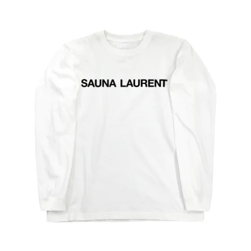 SAUNA LAURENT-サウナローラン-黒ロゴ ロングスリーブTシャツ