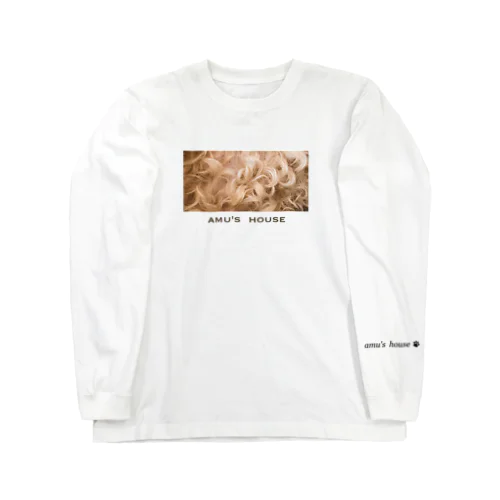 プードルもふもふスクエア Long Sleeve T-Shirt