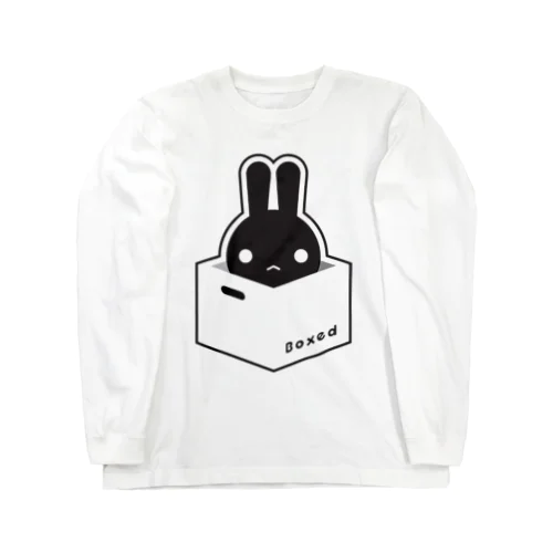 【Boxed * Rabbit】黒Ver ロングスリーブTシャツ