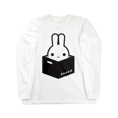 【Boxed * Rabbit】白Ver ロングスリーブTシャツ