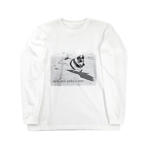 flying dog ペコ Long Sleeve T-Shirt