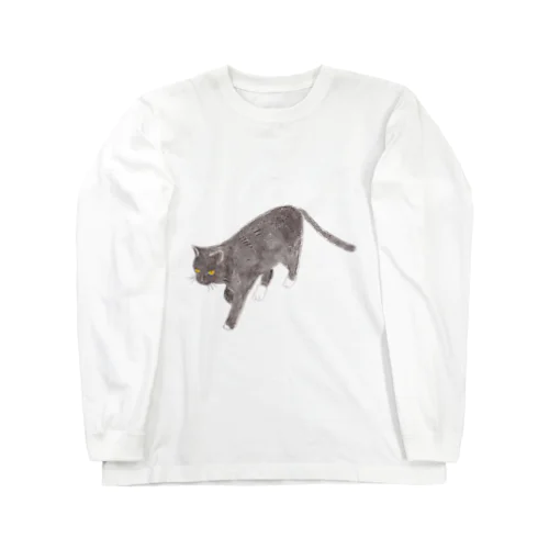 ある日の黒猫ちゃん Long Sleeve T-Shirt