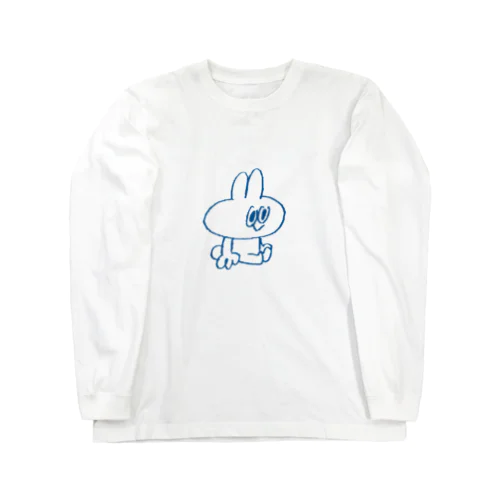 おすわりスティーブ（青） Long Sleeve T-Shirt