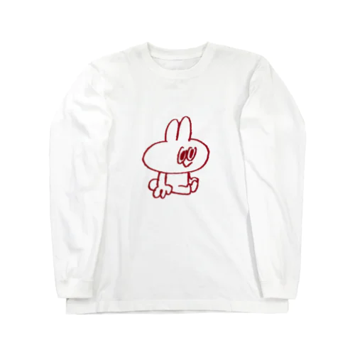 おすわりスティーブ（赤） Long Sleeve T-Shirt