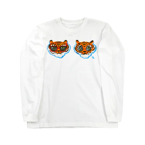 サングラスかけてるトラちゃんたち Long Sleeve T-Shirt