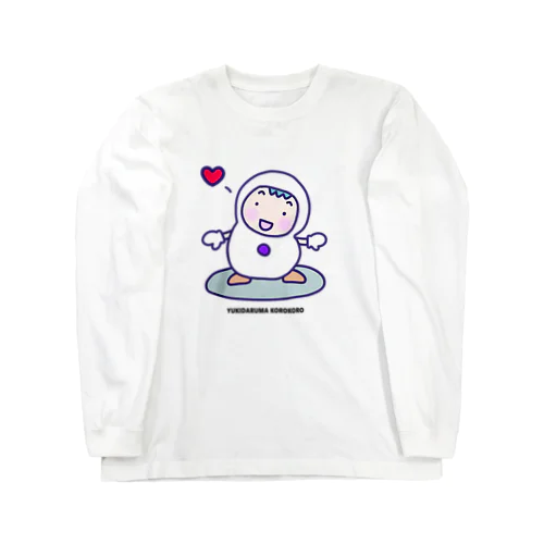 ゆきだるまが大好き！紫 Long Sleeve T-Shirt