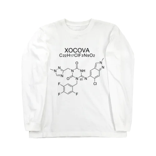 XOCOVA C22H17ClF3N9O2-ゾコーバ-(Ensitrelvir-エンシトレルビル-) Long Sleeve T-Shirt