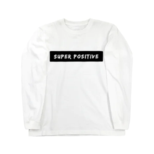 SUPER POSITIVEシンプル ロングスリーブTシャツ