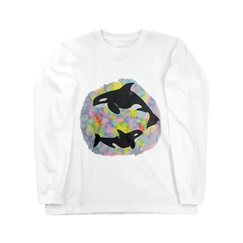 シャチ親子 Long Sleeve T-Shirt