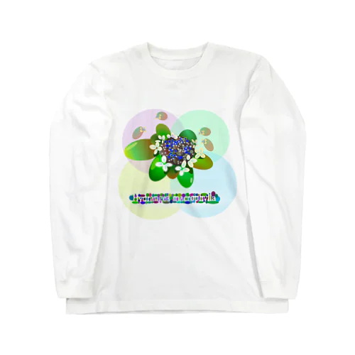 〇絵『額紫陽花h.t.』 Long Sleeve T-Shirt