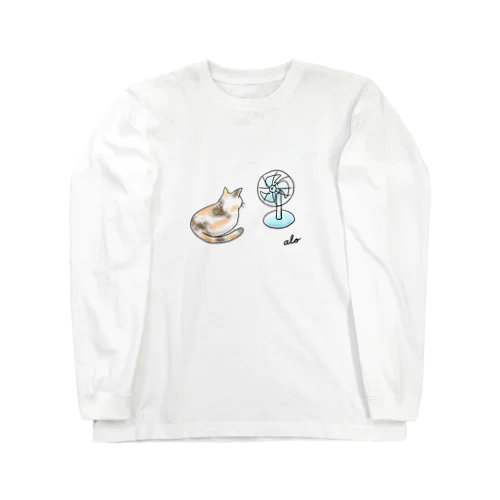 暑いにゃ Long Sleeve T-Shirt