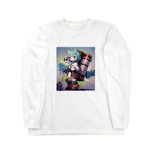 敬礼ちびキャラ Long Sleeve T-Shirt