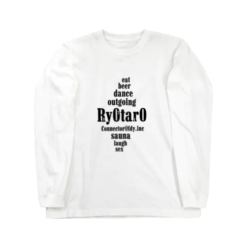 Ry0tar0_white ロングスリーブTシャツ