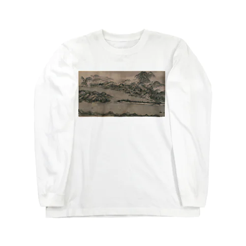 雪舟_天橋立図(16世紀 室町時代) Long Sleeve T-Shirt