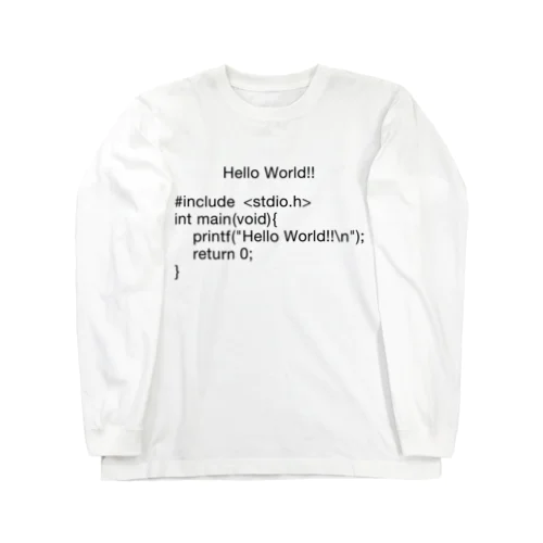 Hello, World!!-C言語- Long Sleeve T-Shirt