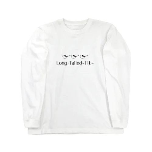 シマエナガ＋ロゴC Long Sleeve T-Shirt