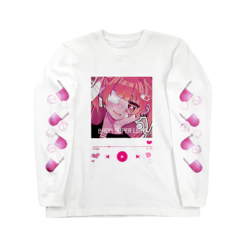 💗ひーちゃん💗再生画面風‪‪❤︎‬両面印刷 Long Sleeve T-Shirt