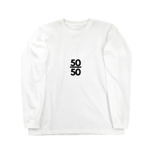 50/50ロゴ ロングスリーブTシャツ