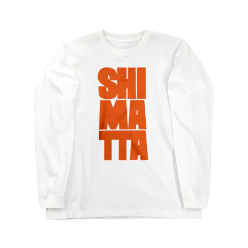 SHIMATTA orange ロングスリーブTシャツ