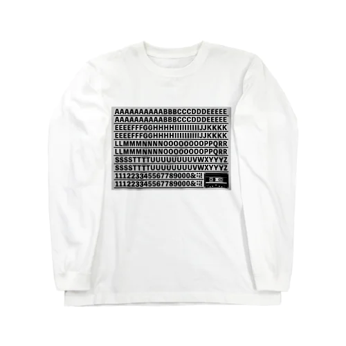 レタリング Long Sleeve T-Shirt