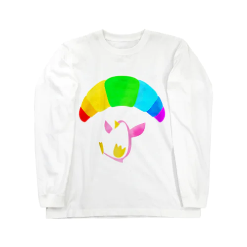 パラシュートペンギン Long Sleeve T-Shirt