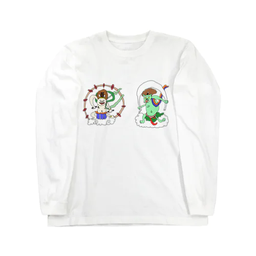 風神雷神（前面ver） Long Sleeve T-Shirt