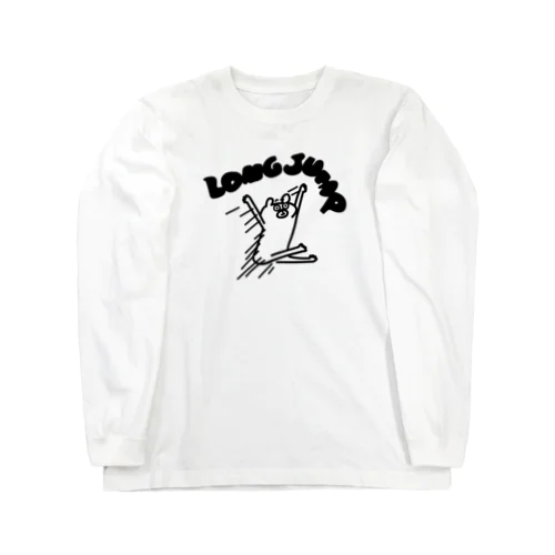 陸上競技　クマの大きなジャンプ Long Sleeve T-Shirt