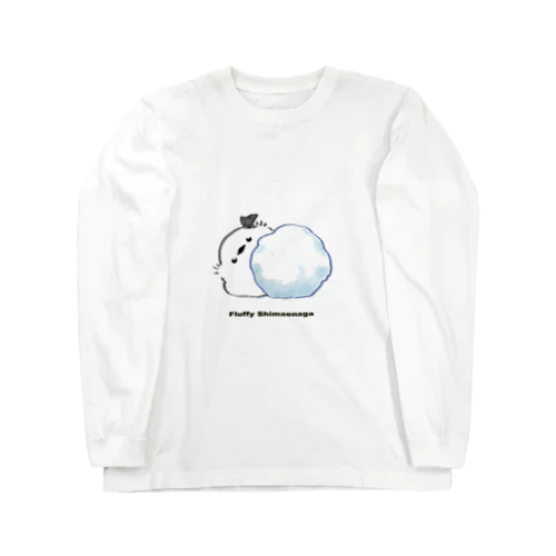 もふもふシマエナガ-冬のかくれんぼ-Tシャツ Long Sleeve T-Shirt