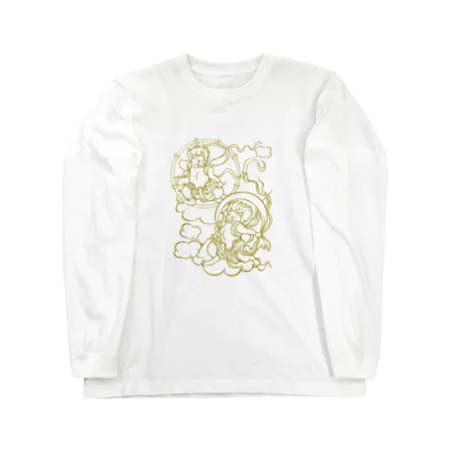 風猫⚡雷猫〈線画ver.〉 Long Sleeve T-Shirt