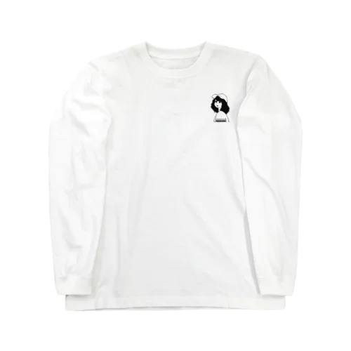 うわのそらchan黒(胸元ロゴ) Long Sleeve T-Shirt