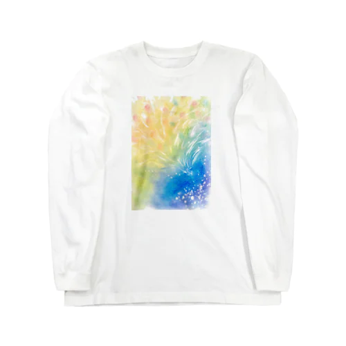 宙からの応援 Long Sleeve T-Shirt