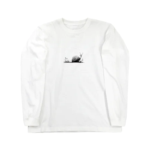 白黒カタツムリ Long Sleeve T-Shirt