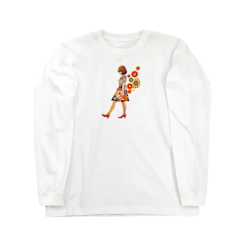 ドット柄のミニ Long Sleeve T-Shirt