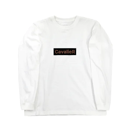 CavalieR ボックスロゴ (ブラックタン) ロングスリーブTシャツ