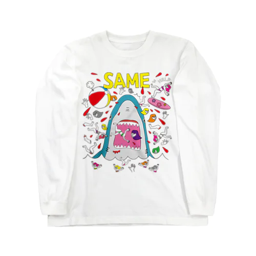 夏本番! サメパニック Long Sleeve T-Shirt