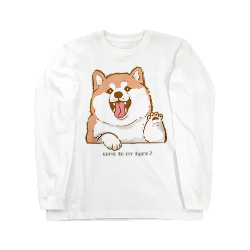 しば犬アップくん ロングスリーブTシャツ