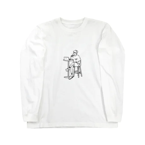 コーヒーカップフォンボーイ(マッシュ) Long Sleeve T-Shirt