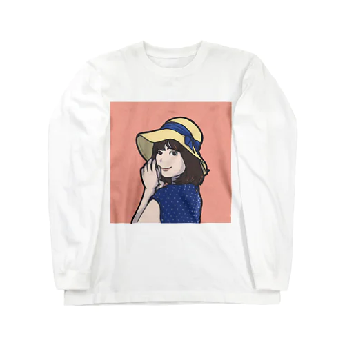 ざっきーイラスト(ピンクver.) Long Sleeve T-Shirt