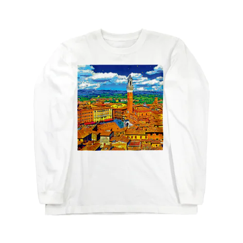 イタリア シエナの街並み Long Sleeve T-Shirt