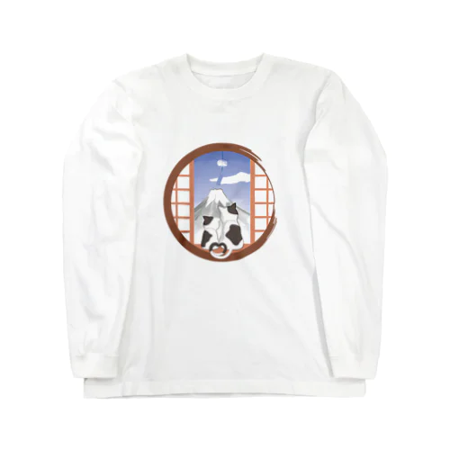 ねことまど（夏空） Long Sleeve T-Shirt