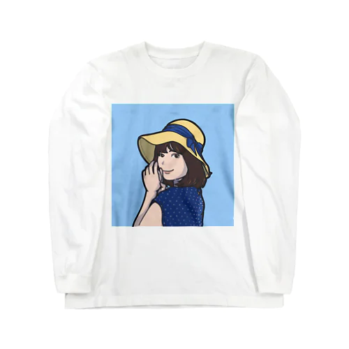 ざっきーイラスト(水色ver.) Long Sleeve T-Shirt