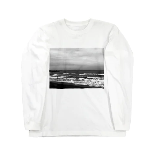 ICHINOMIYA 海 モノクローム  Long Sleeve T-Shirt