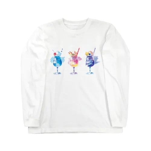 移り変わる空のクリームソーダ Long Sleeve T-Shirt