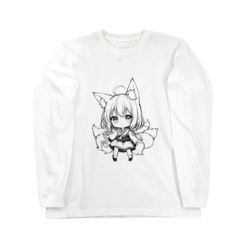 きつねっ娘ふぅちゃん - 習作編 - ロングスリーブTシャツ